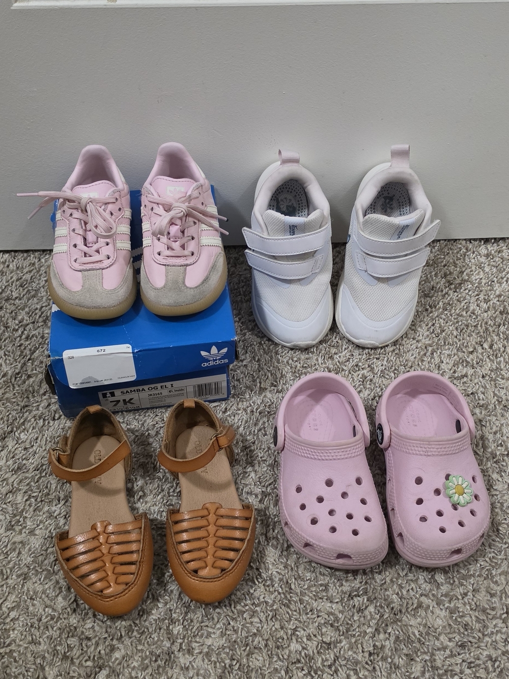 Toddler 7C Sneakers - Samba OG Crocs Nikes